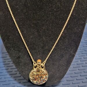 LIA SOPHIA Elegant Gold Pendant Necklace